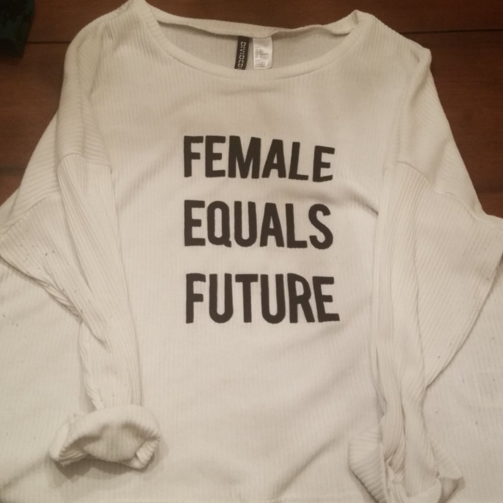 Feminist knit top